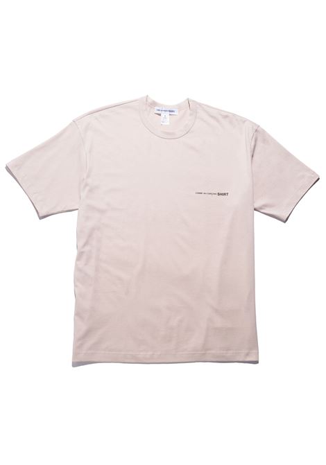 printed t-shirt uomo beige COMME DES GARÇONS SHIRT | FO-T0234